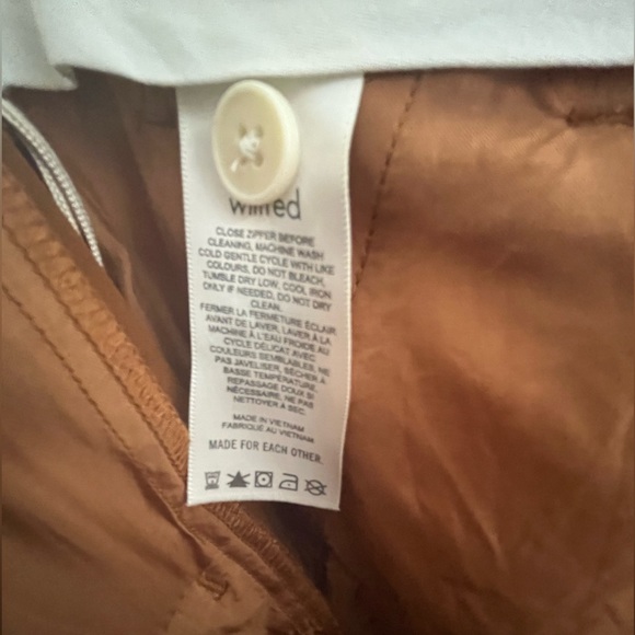 Full length Wilfred Effortless Pants size 4 cognac brown excellent condition - Picture 5 of 6